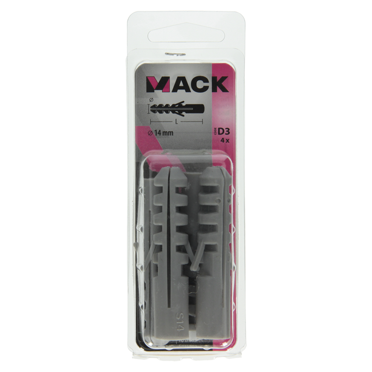 Afbeelding laden in galerijviewer, Mack 1017885 - plug polyethyleen 4 st 14 mm | 5 stuks