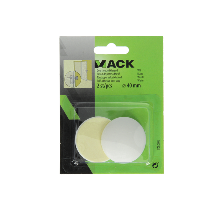 Afbeelding laden in galerijviewer, Mack 1047628 - deurstop zelfklevend wit ø 40 mm 2 st pcs | 6 stuks