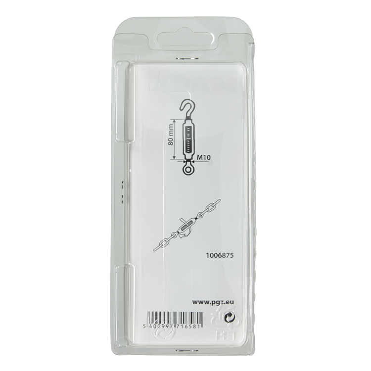 Afbeelding laden in galerijviewer, Mack 1006875 - 1 spanner: oog + haak verzinkt m10x80mm bl | 5 stuks
