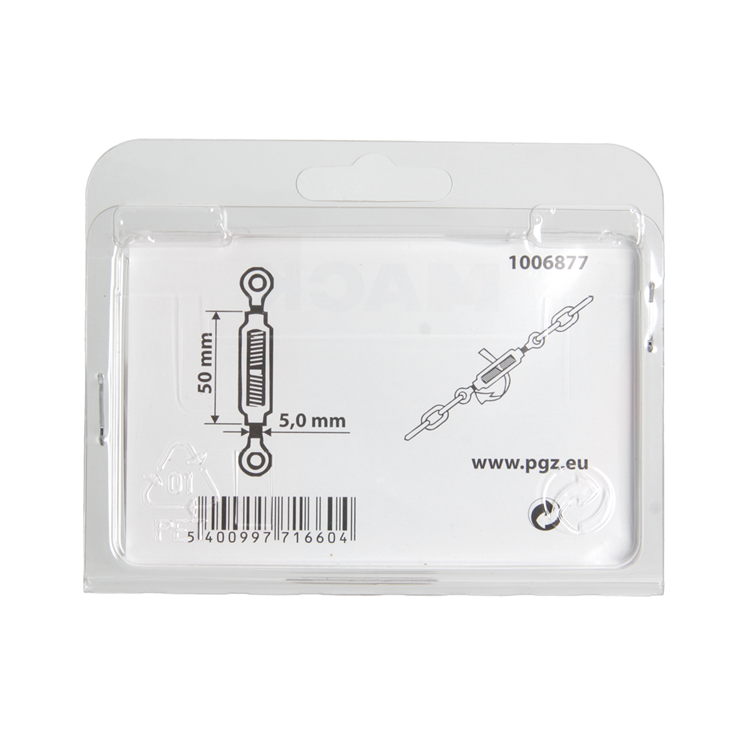 Afbeelding laden in galerijviewer, Mack 1006877 - 2spanners 2 ogen verzinkt m5x50mm bl | 5 stuks