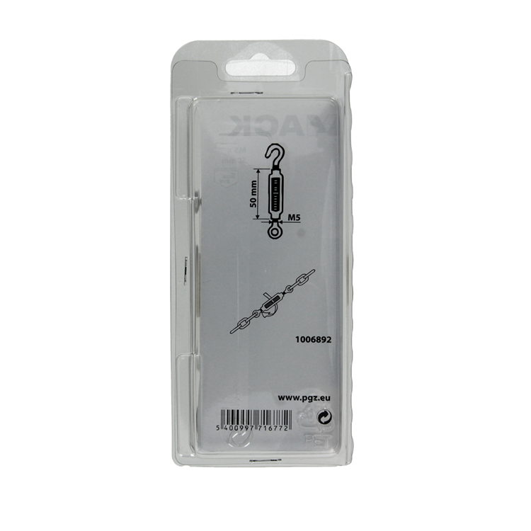 Afbeelding laden in galerijviewer, Mack 1006892 - 2 spanners: oog+haak inox5mmx50 bl | 5 stuks