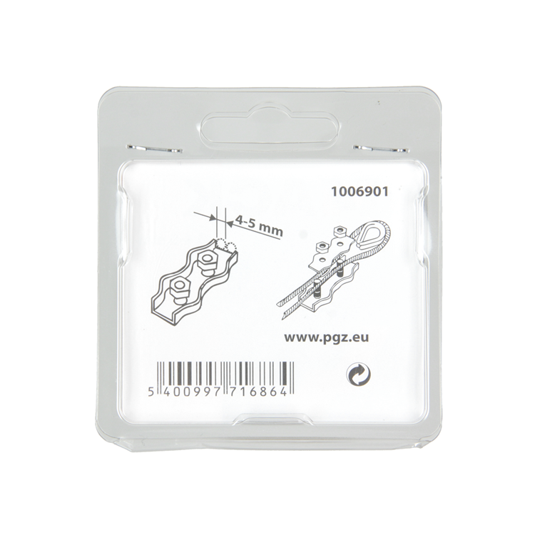 Afbeelding laden in galerijviewer, Mack 1006901 - 2 staaldraadklemmen duplex verzinkt 4-5mm bl | 5 stuks