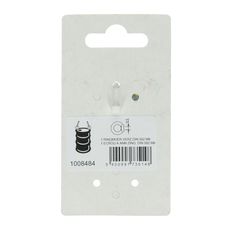 Afbeelding laden in galerijviewer, Mack 1008484 - 1 ringmoer din 582 m8 verzinkt | 10 stuks