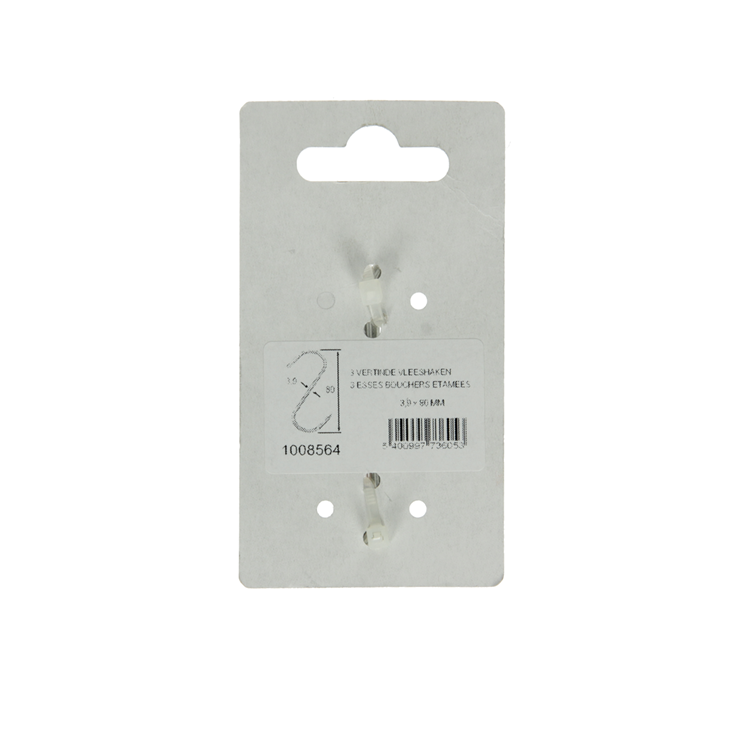 Afbeelding laden in galerijviewer, Mack 1008564 - 3 vertinde vleeshaken 3,9 x 80mm | 10 stuks