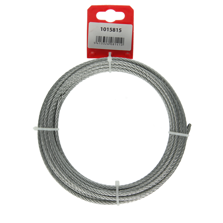 Afbeelding laden in galerijviewer, Mack 1015815 - verzinkte staalkabel 6x7 10m 4mm wll 170 kg din en 12385-4 | 5 stuks