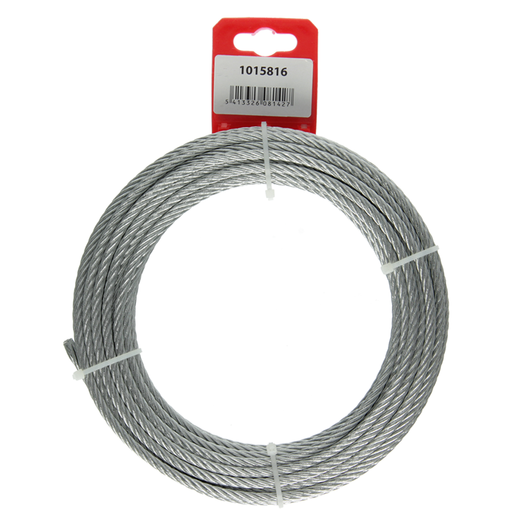 Afbeelding laden in galerijviewer, Mack 1015816 - verzinkte staalkabel 6x19 10m 5mm wll 250 kg din en 12385-4 | 5 stuks