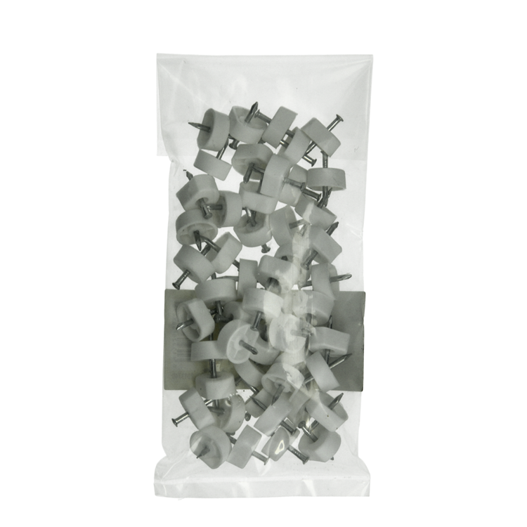 Afbeelding laden in galerijviewer, Mack 1013740 - 50 plankdragers + nagel wit ø 10 mm | 10 stuks