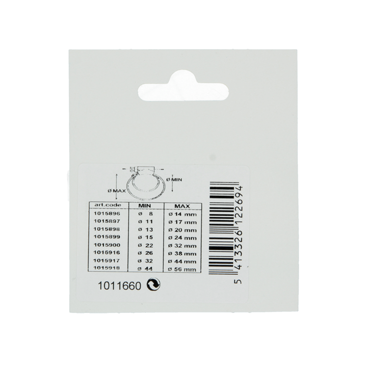 Afbeelding laden in galerijviewer, Mack 1011660 - slangklem inox 10-16mm 2st | 12 stuks