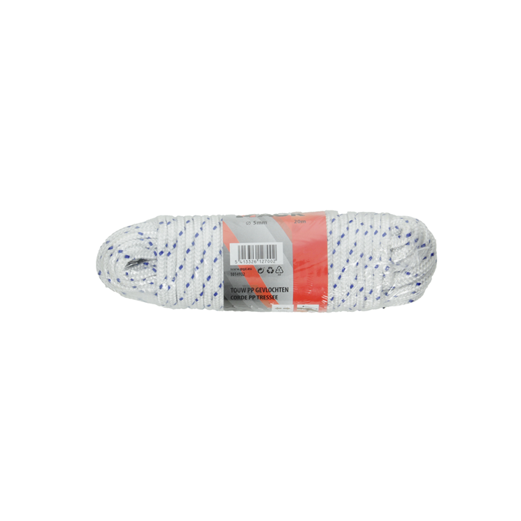 Afbeelding laden in galerijviewer, Mack 1014932 - pp gevlochten wit blauw streng5mm 20m | 5 stuks