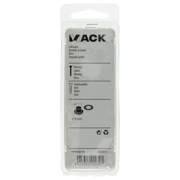Afbeelding laden in galerijviewer, Mack 1017874 - zeilringen messing 14 st 8mm | 10 stuks