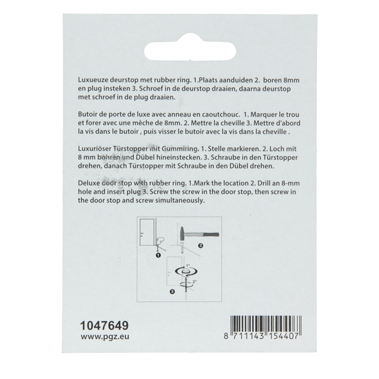 Afbeelding laden in galerijviewer, Mack 1047649 - deurstop cilindermodel vermessingd ø 20h30 mm 1 st pc | 6 stuks