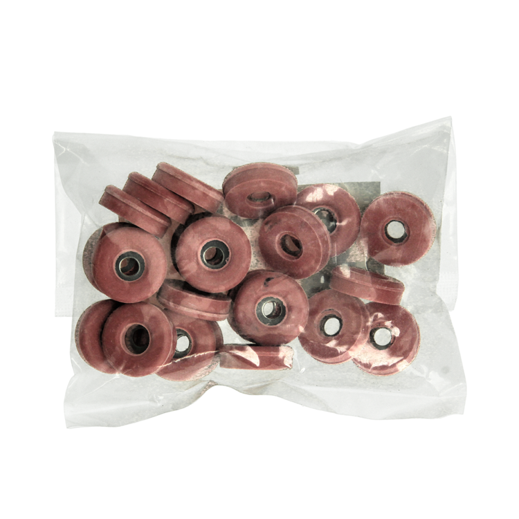 Afbeelding laden in galerijviewer, Mack 1047782 - stoeldop rubber rood ø 23 mm 24 st pcs | 6 stuks