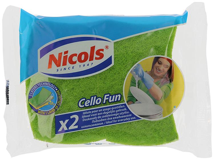 Afbeelding laden in galerijviewer, Nicols 1005325 - spons cello fun x2 | 14 stuks