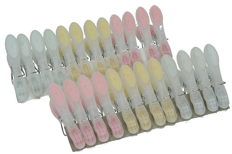 Afbeelding laden in galerijviewer, Moerman 1003413 - wasknijpers soft grip 24st | 12 stuks