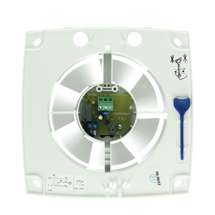 Afbeelding laden in galerijviewer, Renson 1069254 - mech. ventilator met timer 9212t (dia 125) | 2 stuks