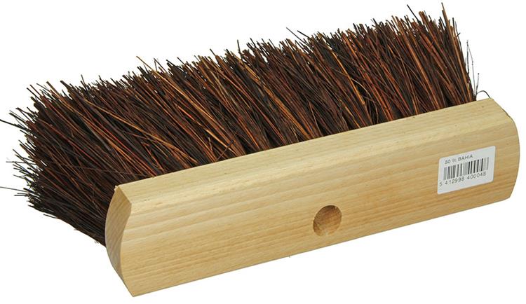 Afbeelding laden in galerijviewer, 1009161 - straatveger 50% bahia rond hout gelakt 30cm | 2 stuks