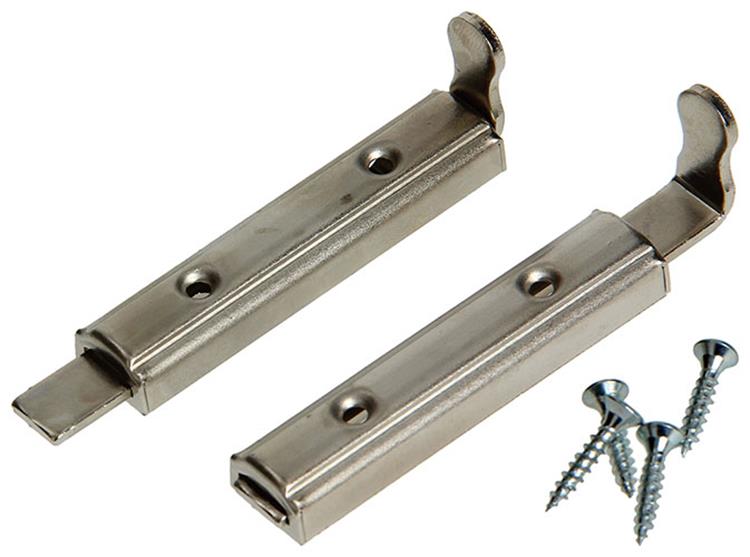 Afbeelding laden in galerijviewer, Mack 1013271 - 2 meubelschuiven vernikkeld a 60 - b 12,5 mm | 10 stuks