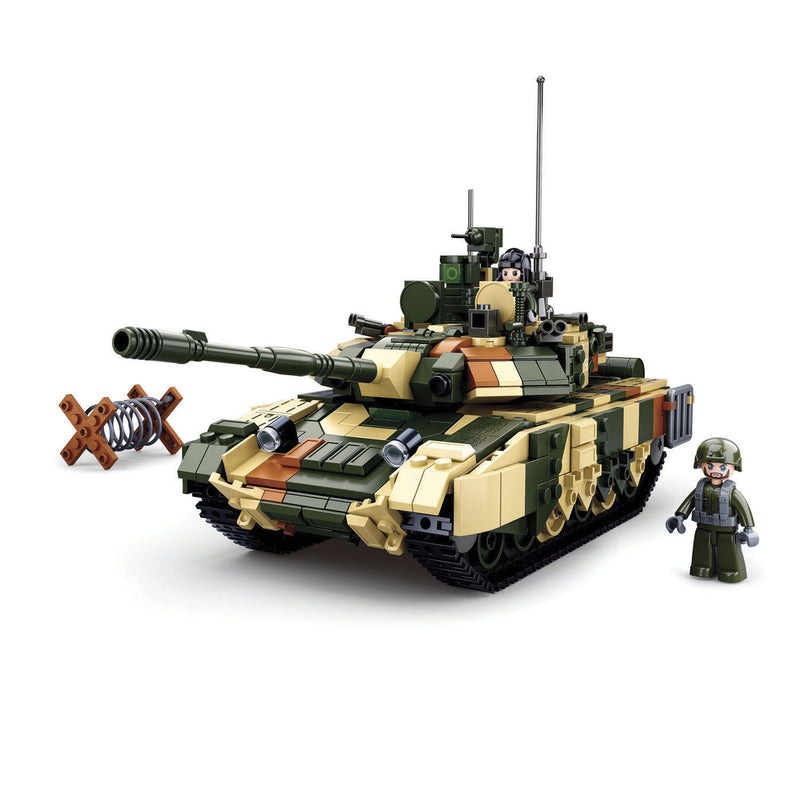 Afbeelding laden in galerijviewer, Sluban modelbricks army grote gevechtstank bouwspeelgoed – constructieset modelbouw – bouwdoos met 758 bouwstenen – m38‑b0756 vanaf 8 jaar
