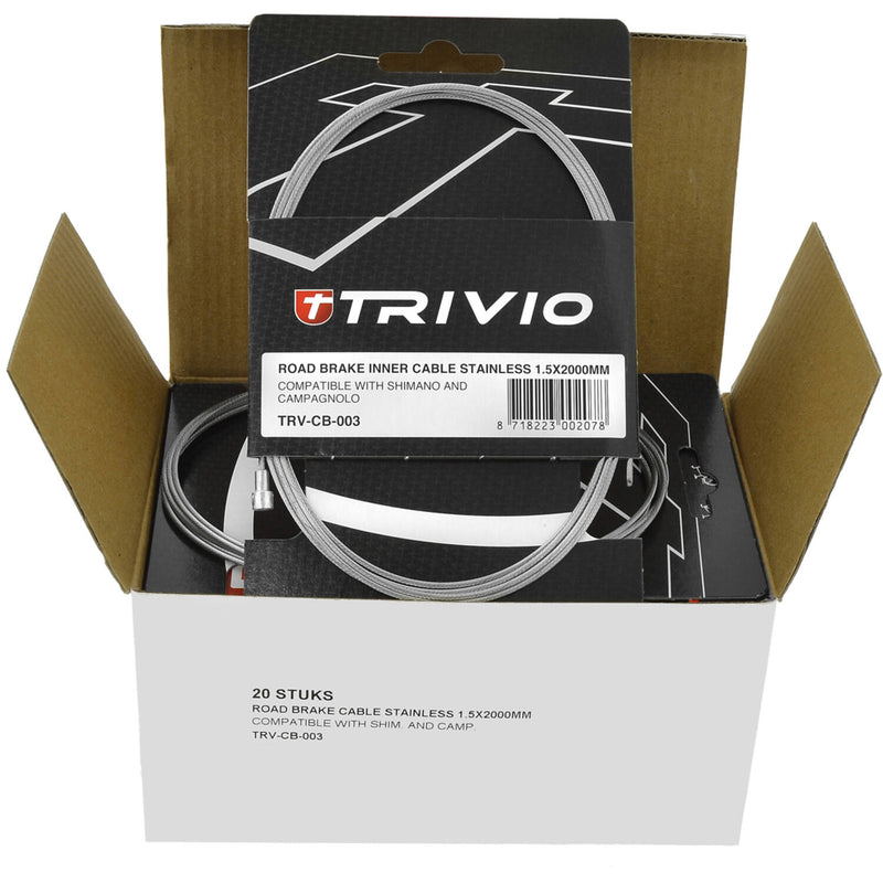 Afbeelding laden in galerijviewer, Trivio - race rem binnenkabel rvs 1.5x2000mm - 20 st.