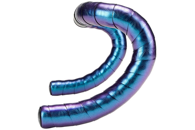 Afbeelding laden in galerijviewer, Supacaz Super sticky kush bling stuurlint oil slick inclusief aluminium stuurplug