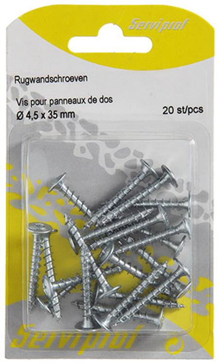 Afbeelding laden in galerijviewer, Mack 1013782 - 20 rugwandschroeven ø 4,5 x 35 mm | 10 stuks