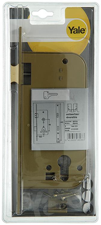 Afbeelding laden in galerijviewer, Yale 1013833 - cilinderslt 520 l r 60mm bronsvierkant voorpl. as 85mm | 1 stuks