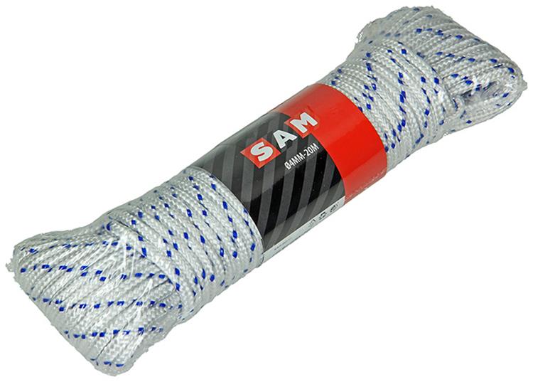Afbeelding laden in galerijviewer, Mack 1014995 - pp gevlochten wit blauw streng4mm 20m | 5 stuks