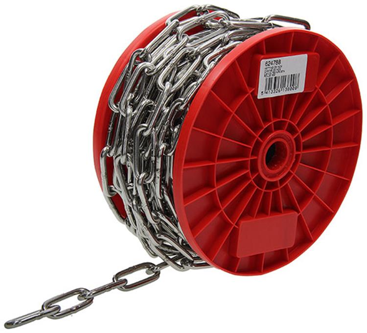 Afbeelding laden in galerijviewer, Mack 1015116 - kett. inox sch. lang din5685-1ø 5mm l 35mm 15m wwl 125 kg | 15 stuks