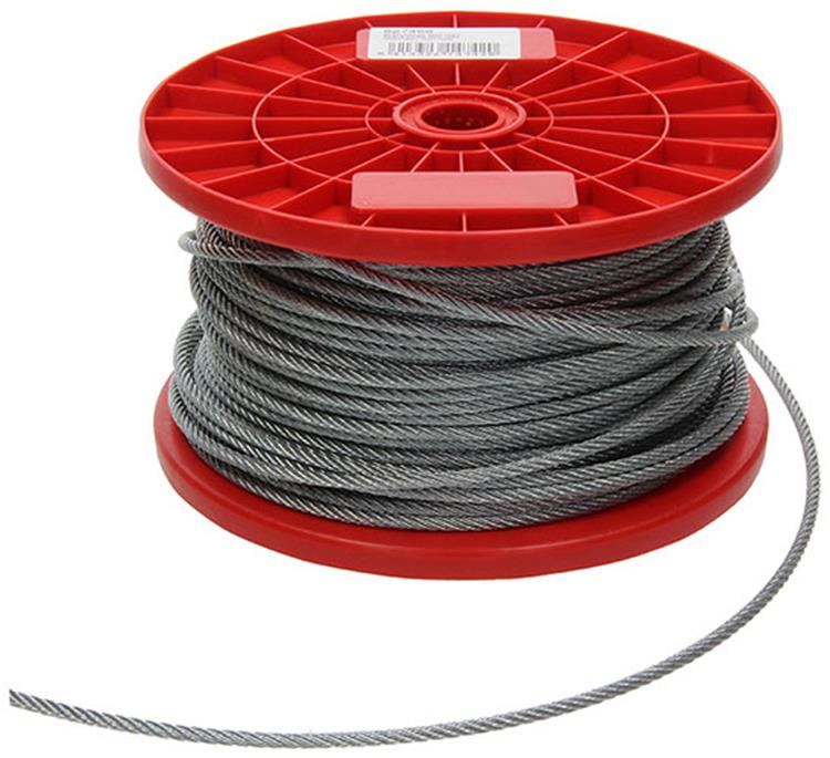 Afbeelding laden in galerijviewer, Mack 1015568 - verzinkte staalkabel 7x7 100m 4mm wll 160 kg din en 12385-4 | 100 stuks