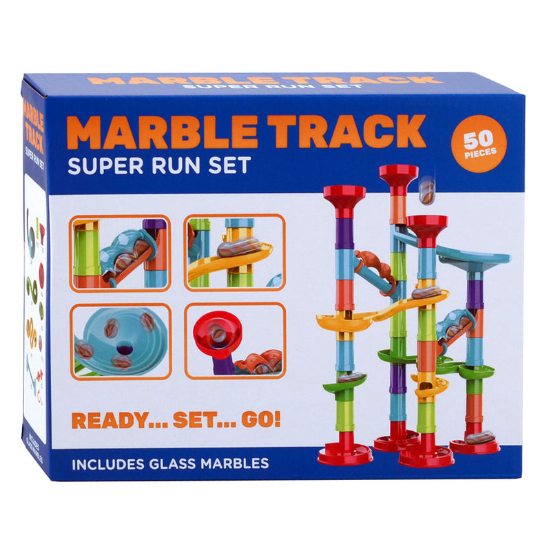 Afbeelding laden in galerijviewer, Johntoy knikkerbaan super run set, 45dlg.