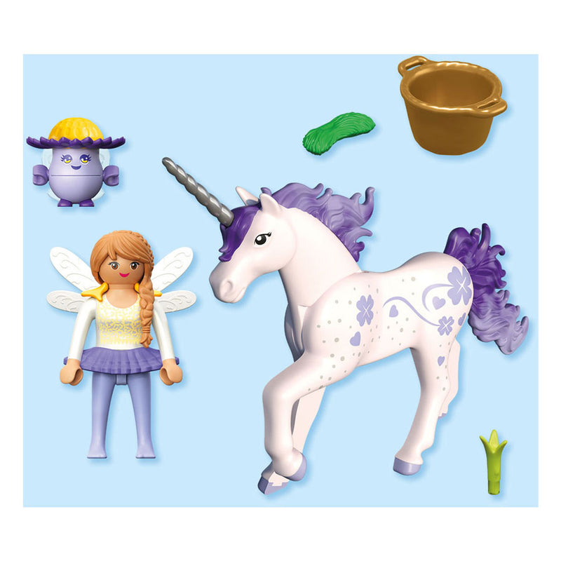 Afbeelding laden in galerijviewer, Playmobil verzameleenhoorn gelukslavendel met fee - 71843