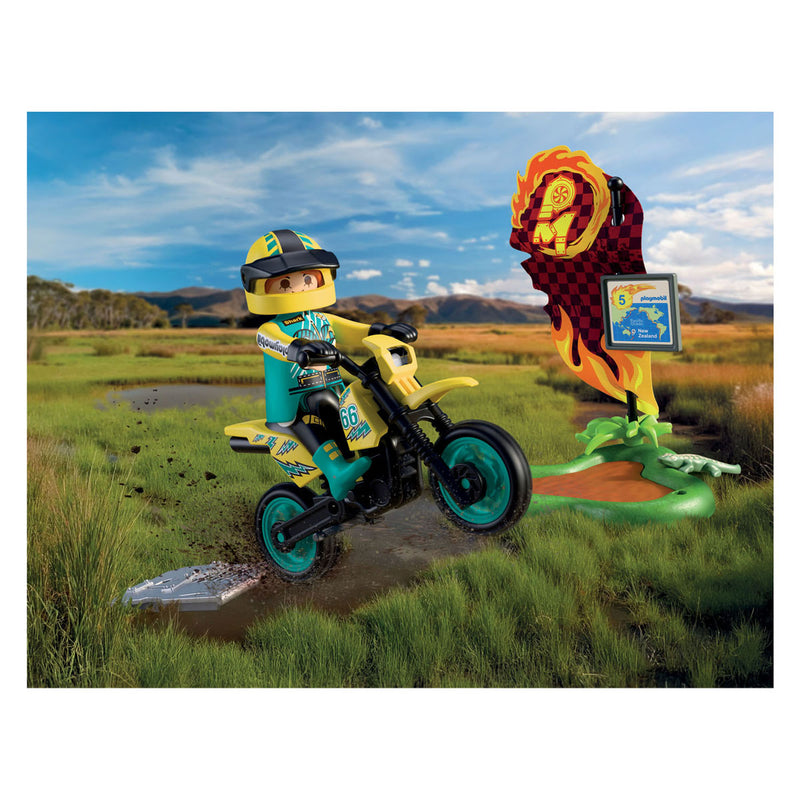 Afbeelding laden in galerijviewer, Playmobil cars offroad motorfiets - 72065