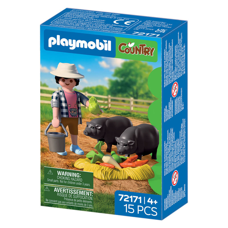 Afbeelding laden in galerijviewer, Playmobil country boer met hangbuikzwijn - 72171