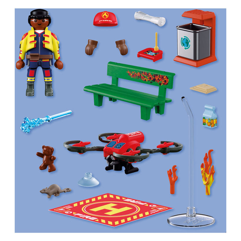 Afbeelding laden in galerijviewer, Playmobil city action brandweer blusdrone - 72197