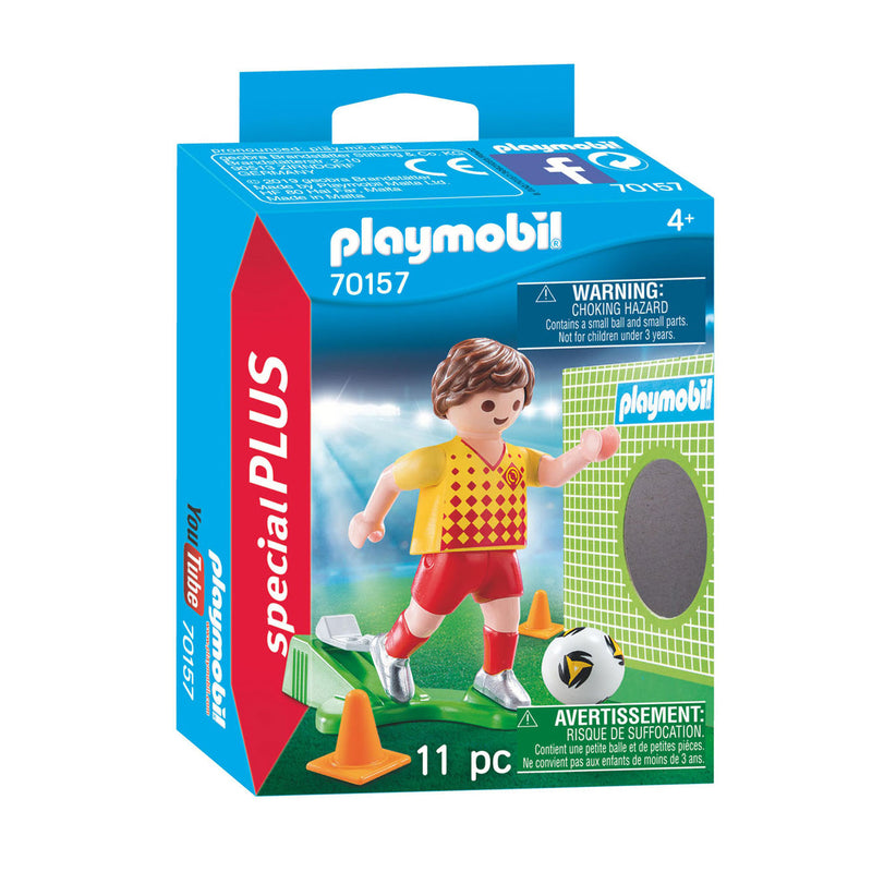 Afbeelding laden in galerijviewer, Playmobil 70157 voetballer met doel