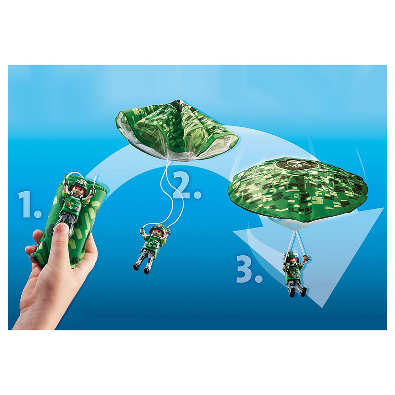 Afbeelding laden in galerijviewer, Playmobil city action politiehelikopter - parachute achtervolging - 70569