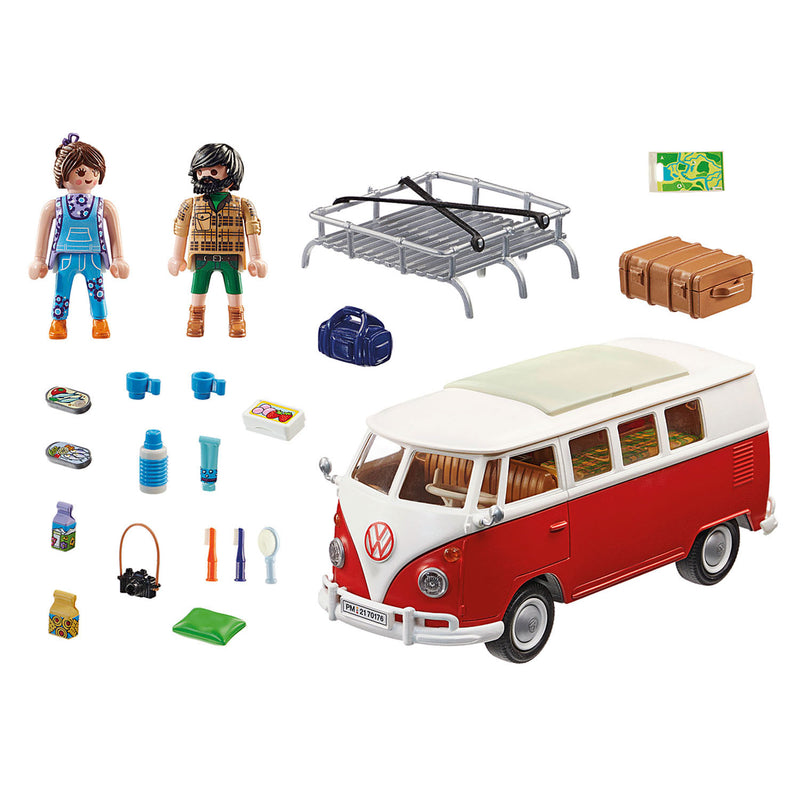 Afbeelding laden in galerijviewer, Playmobil Volkswagen T1 Campingbus 70176