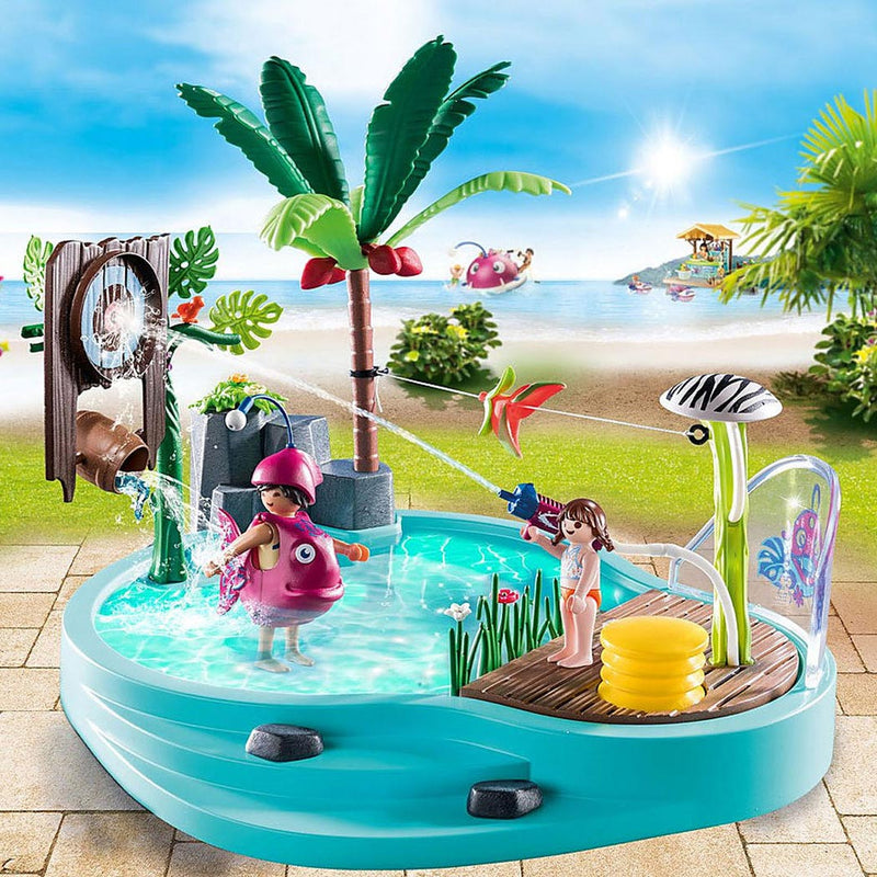 Afbeelding laden in galerijviewer, Playmobil Family Fun Zwembad met Watersplash 70610