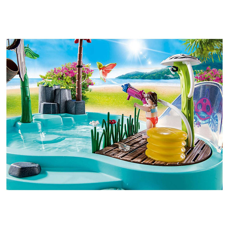Afbeelding laden in galerijviewer, Playmobil Family Fun Zwembad met Watersplash 70610