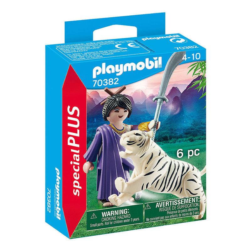 Afbeelding laden in galerijviewer, Playmobil specials aziatische vechter met tijger - 70382