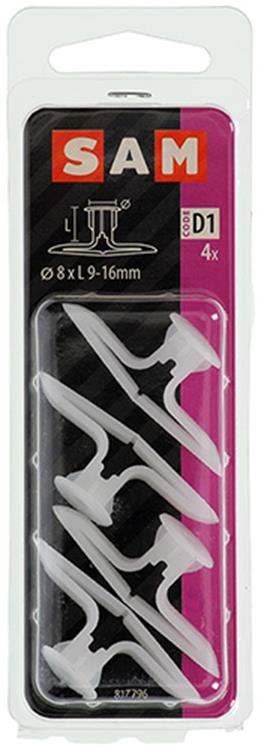 Afbeelding laden in galerijviewer, Mack 1017894 - hollewandplug nylon 4 st tb | 10 stuks