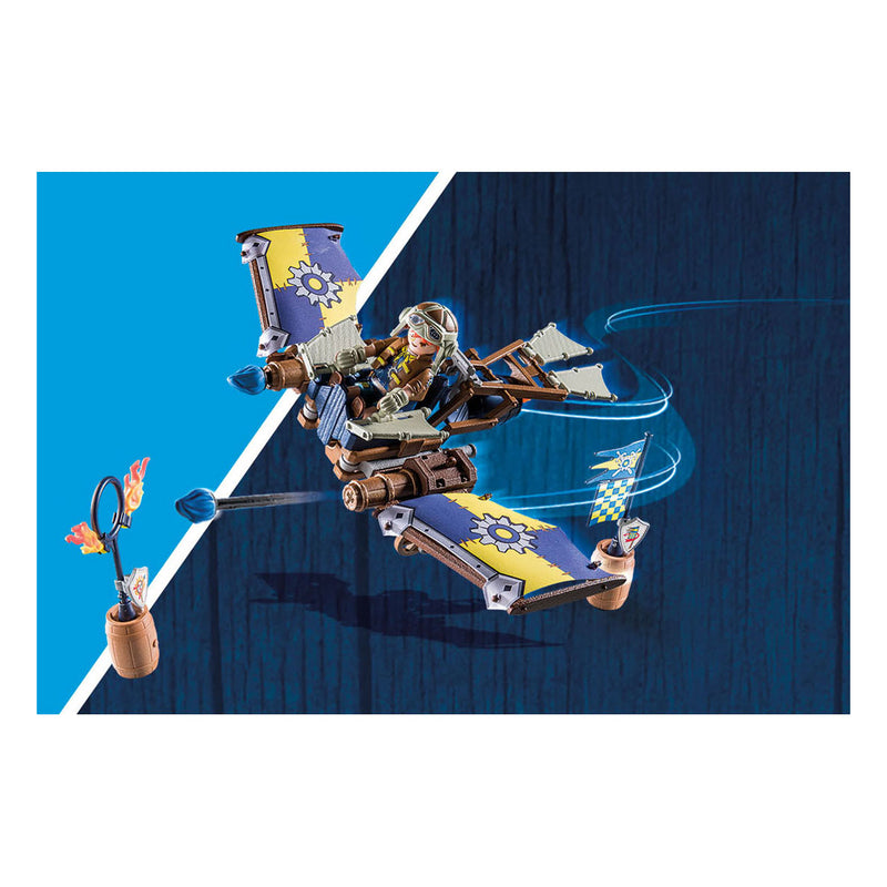 Afbeelding laden in galerijviewer, Playmobil Novelmore Dario's zweefvliegtuig 71211
