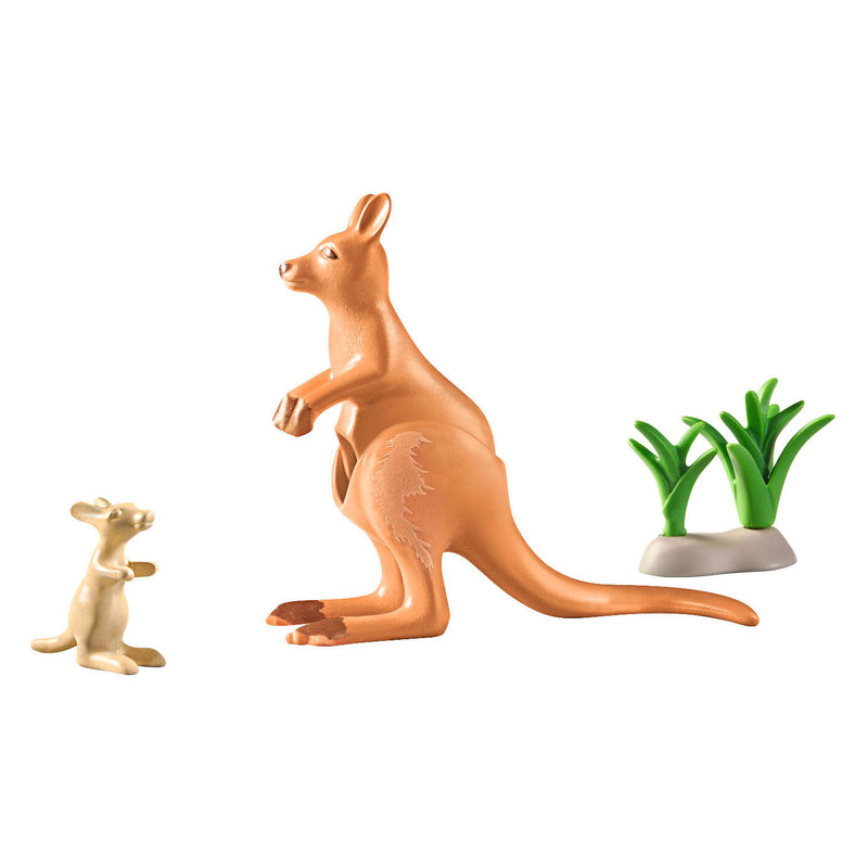 Afbeelding laden in galerijviewer, Playmobil Wiltopia Kangoeroe met Welp 71290