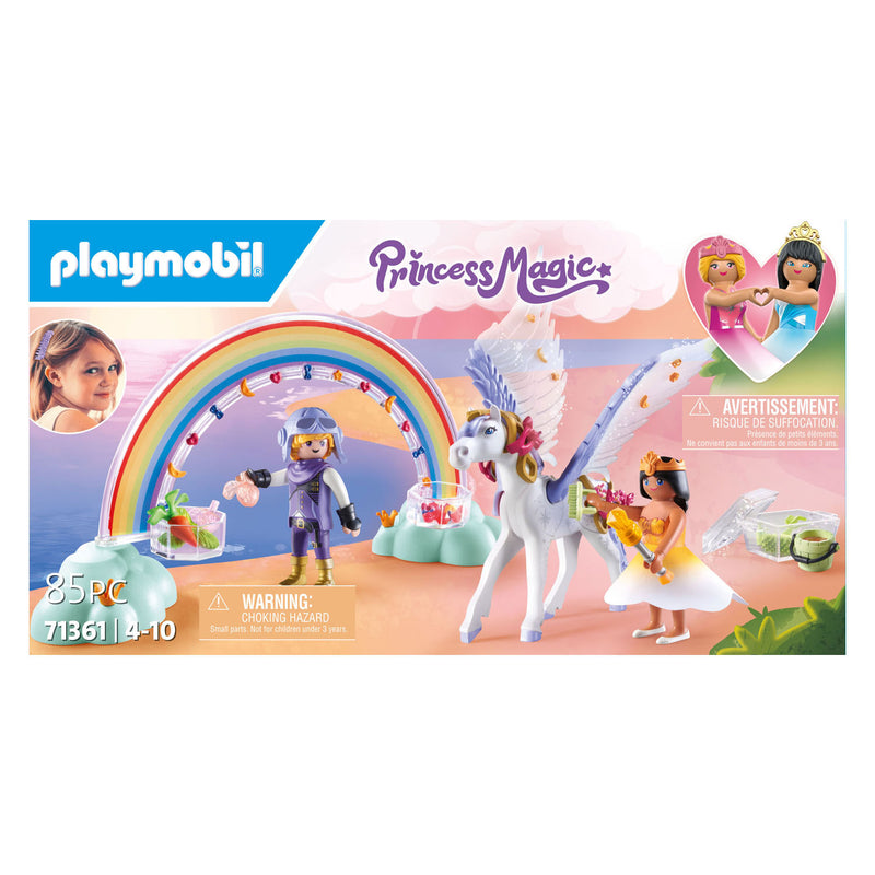 Afbeelding laden in galerijviewer, Playmobil princess magic pegasus met regenboog - 71361