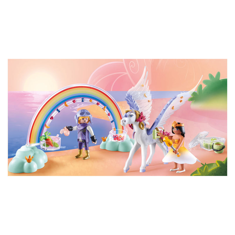 Afbeelding laden in galerijviewer, Playmobil princess magic pegasus met regenboog - 71361