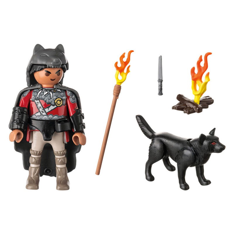 Afbeelding laden in galerijviewer, Playmobil Specials Krijger met Wolf 71482