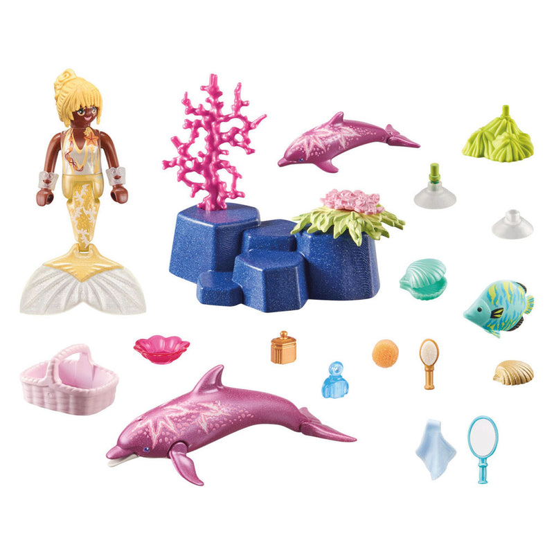 Afbeelding laden in galerijviewer, Playmobil princess magic zeemeermin met dolfijnen - 71501
