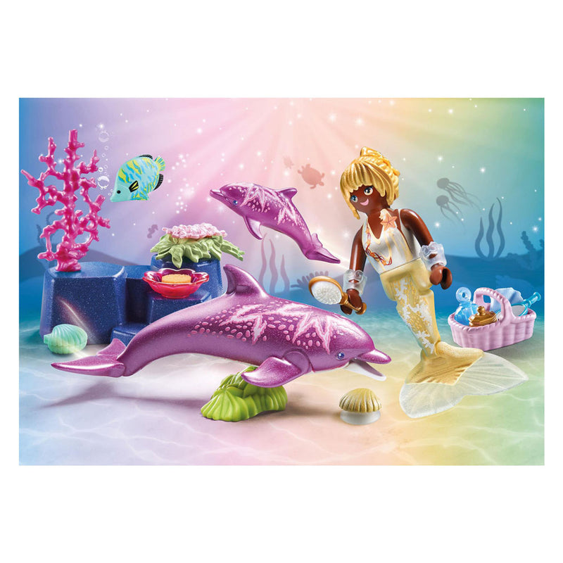 Afbeelding laden in galerijviewer, Playmobil princess magic zeemeermin met dolfijnen - 71501