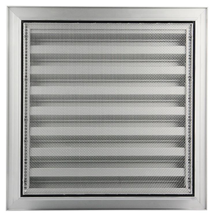 Afbeelding laden in galerijviewer, Renson 1006226 - muurrooster inbouw 411 alu f1 300x300mm | 1 stuks