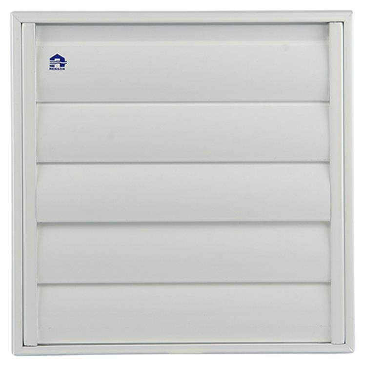 Afbeelding laden in galerijviewer, Renson 1006254 - dampkaprooster opbouw 433 alu ral 9010 210x210mm | 2 stuks